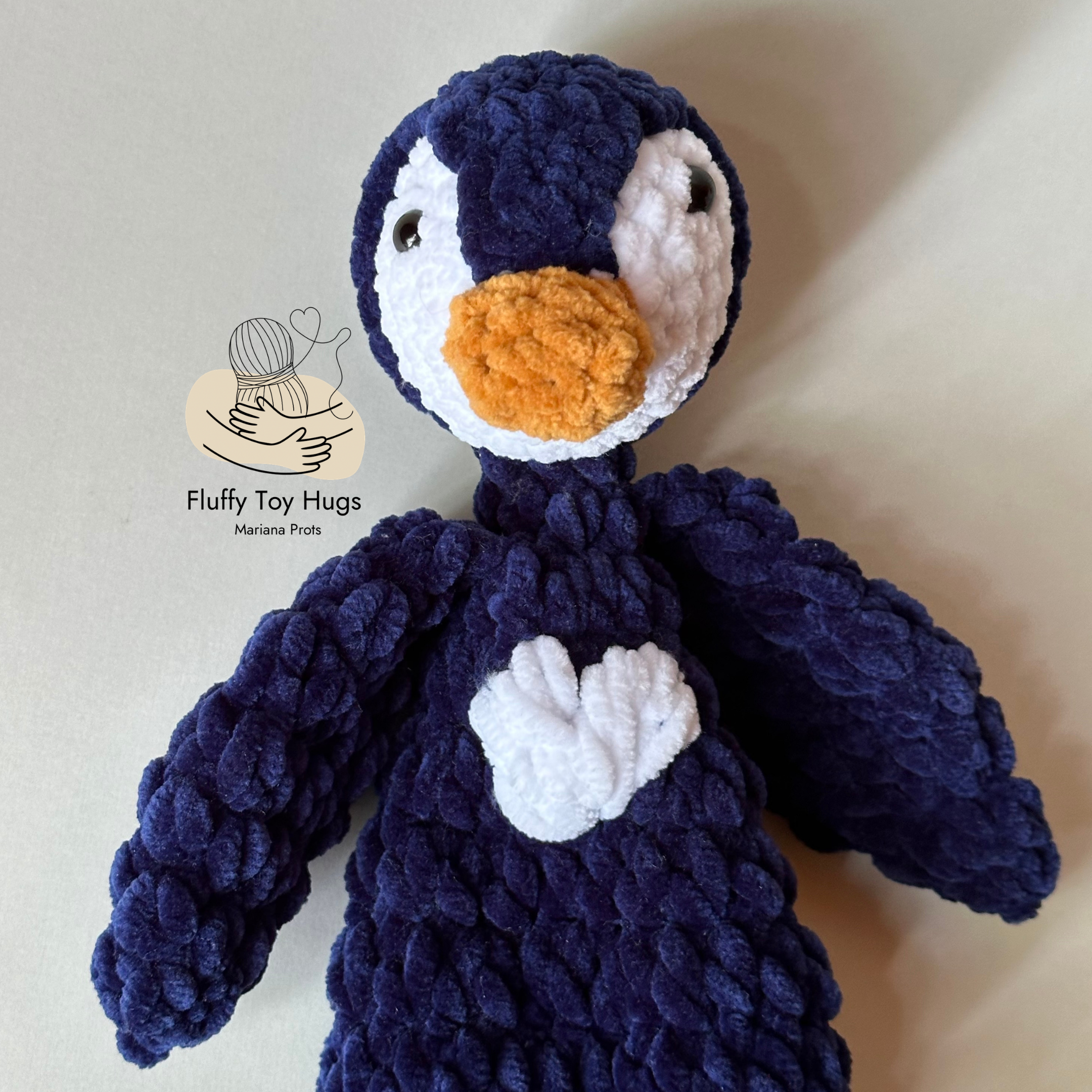 Mini Penguin Lovey Snuggler – Crochet Pattern PDF