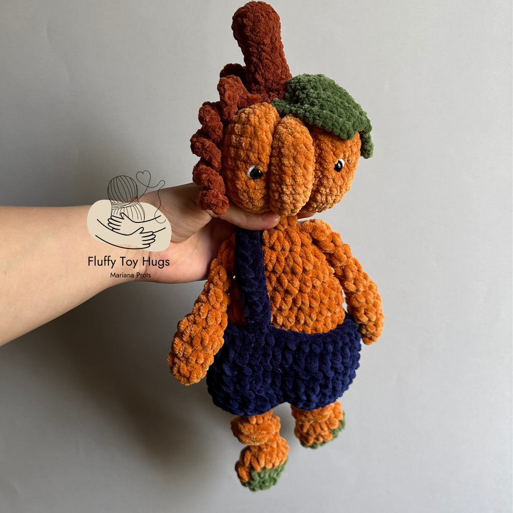 Mini Pumpkin Lovey Snuggler – Crochet Pattern PDF