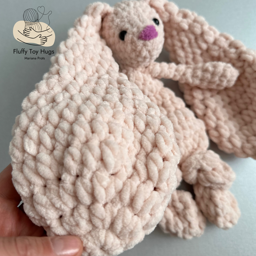 Mini Bunny Lovey Snuggler – Crochet Pattern PDF
