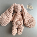 Crochet Sunflower & Mini Bunny Pattern Bundle | 2 PDF Lovey Snuggler Toys