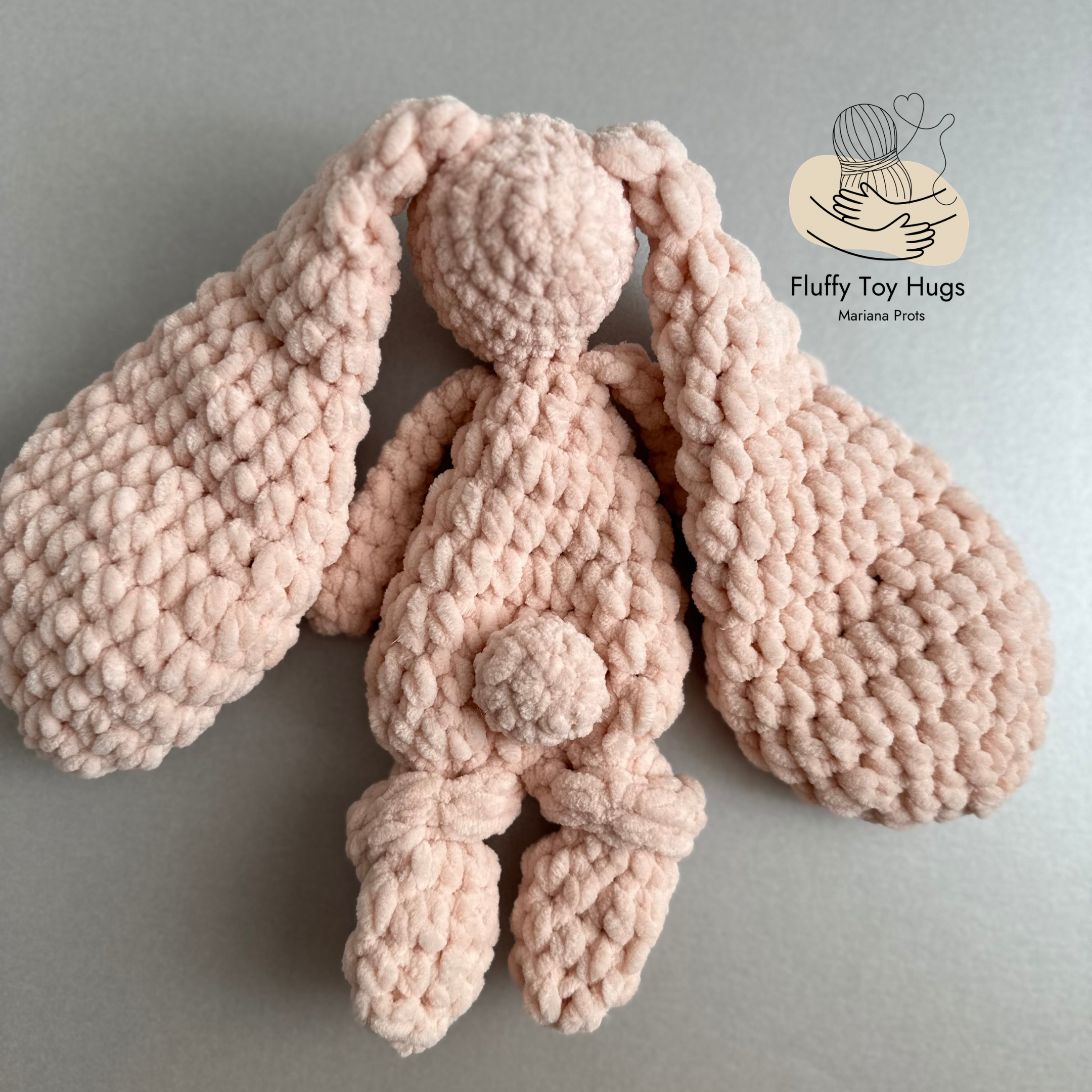 Crochet Bunny Pattern PDF | 2 Sizes Mini & Large Amigurumi Rabbit Lovey
