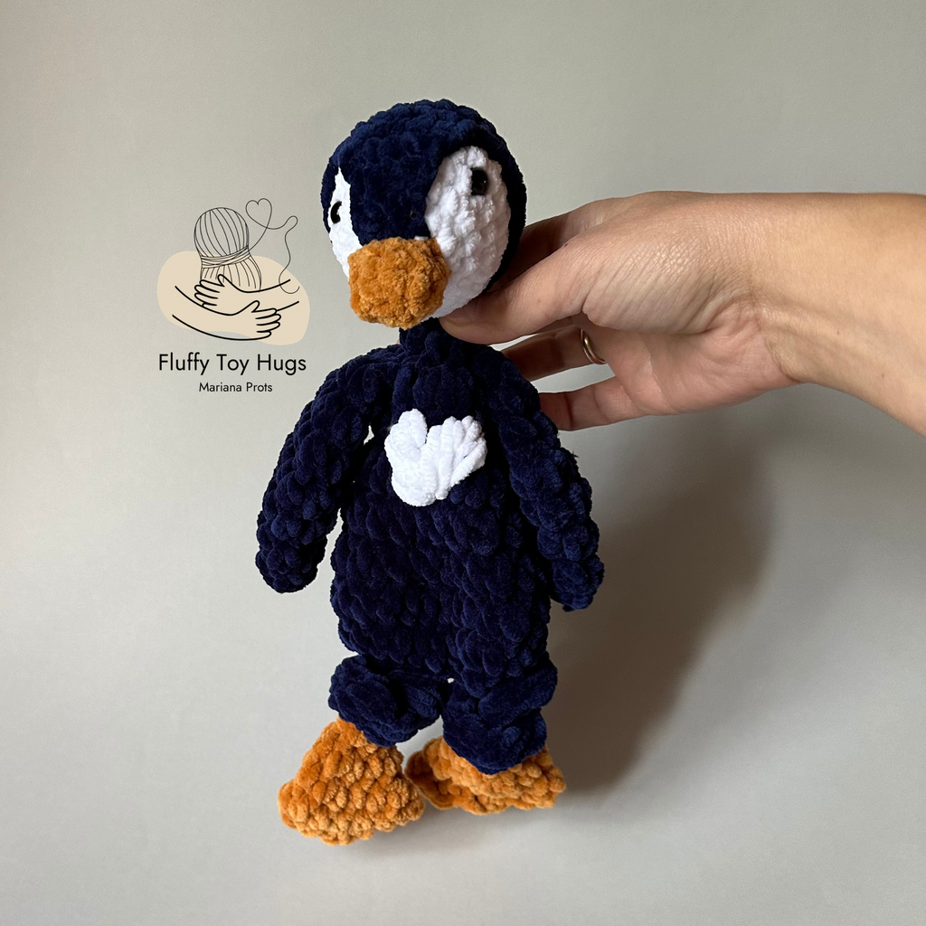 Mini Penguin Lovey Snuggler – Crochet Pattern PDF