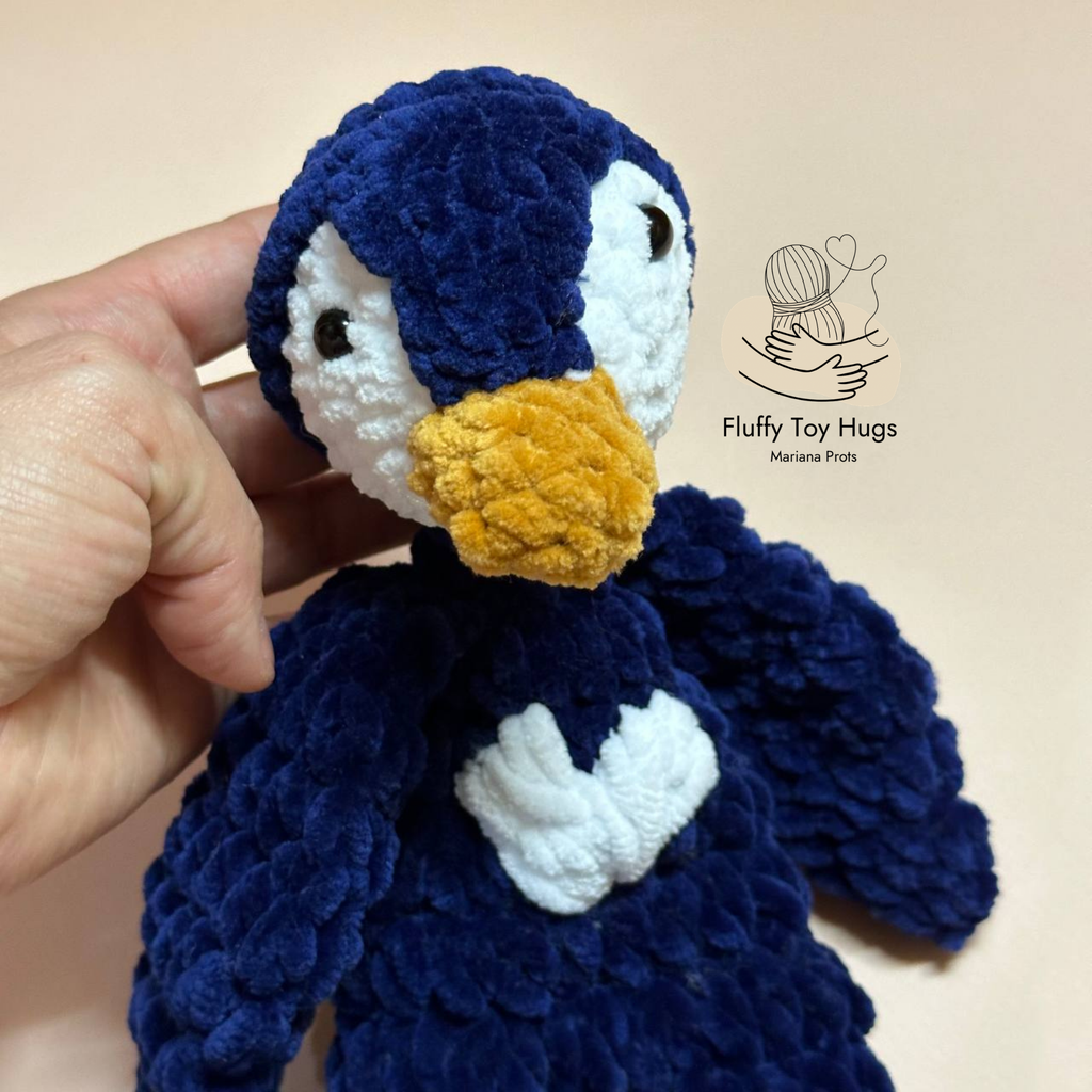 Mini Penguin Lovey Snuggler – Crochet Pattern PDF