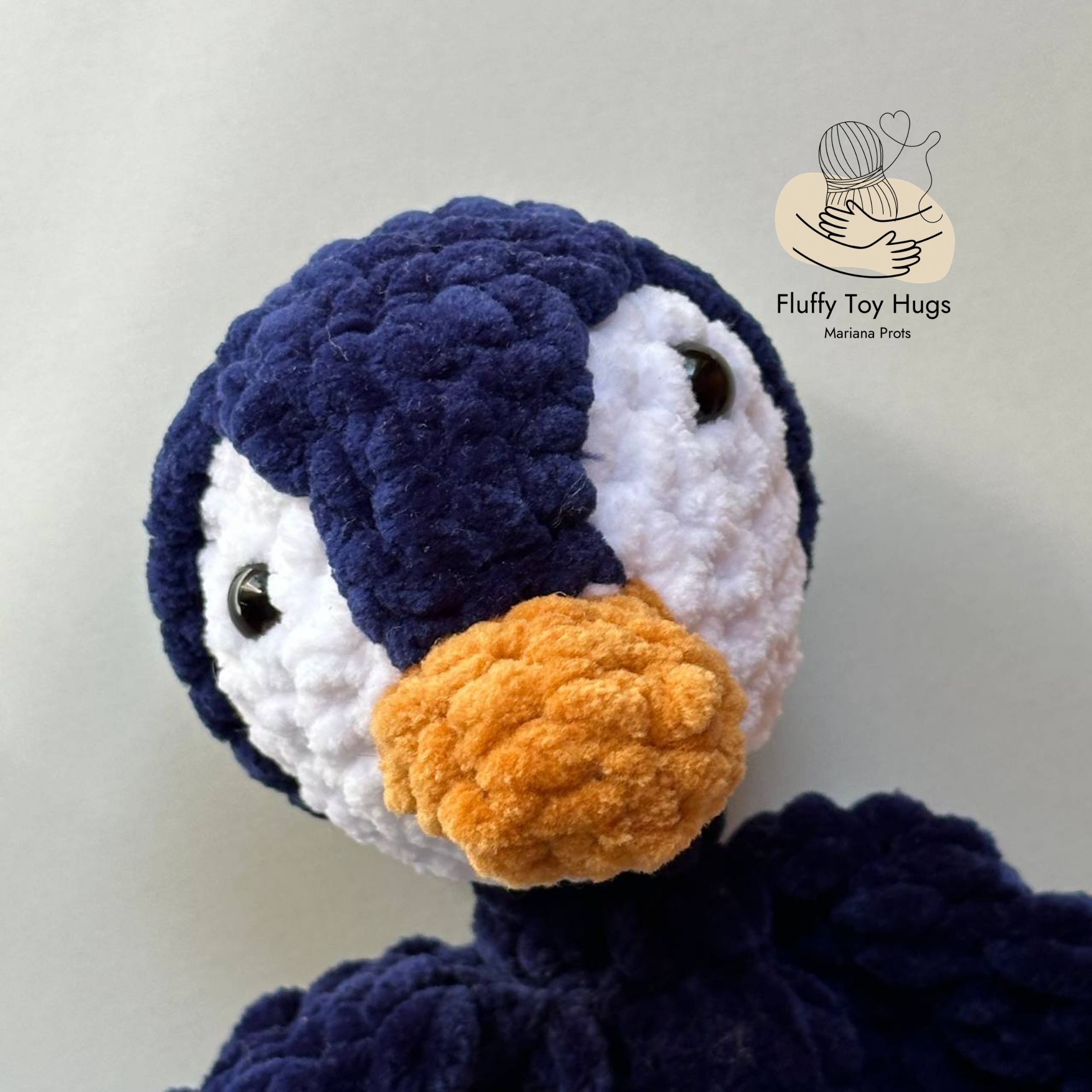 Mini Penguin Lovey Snuggler – Crochet Pattern PDF
