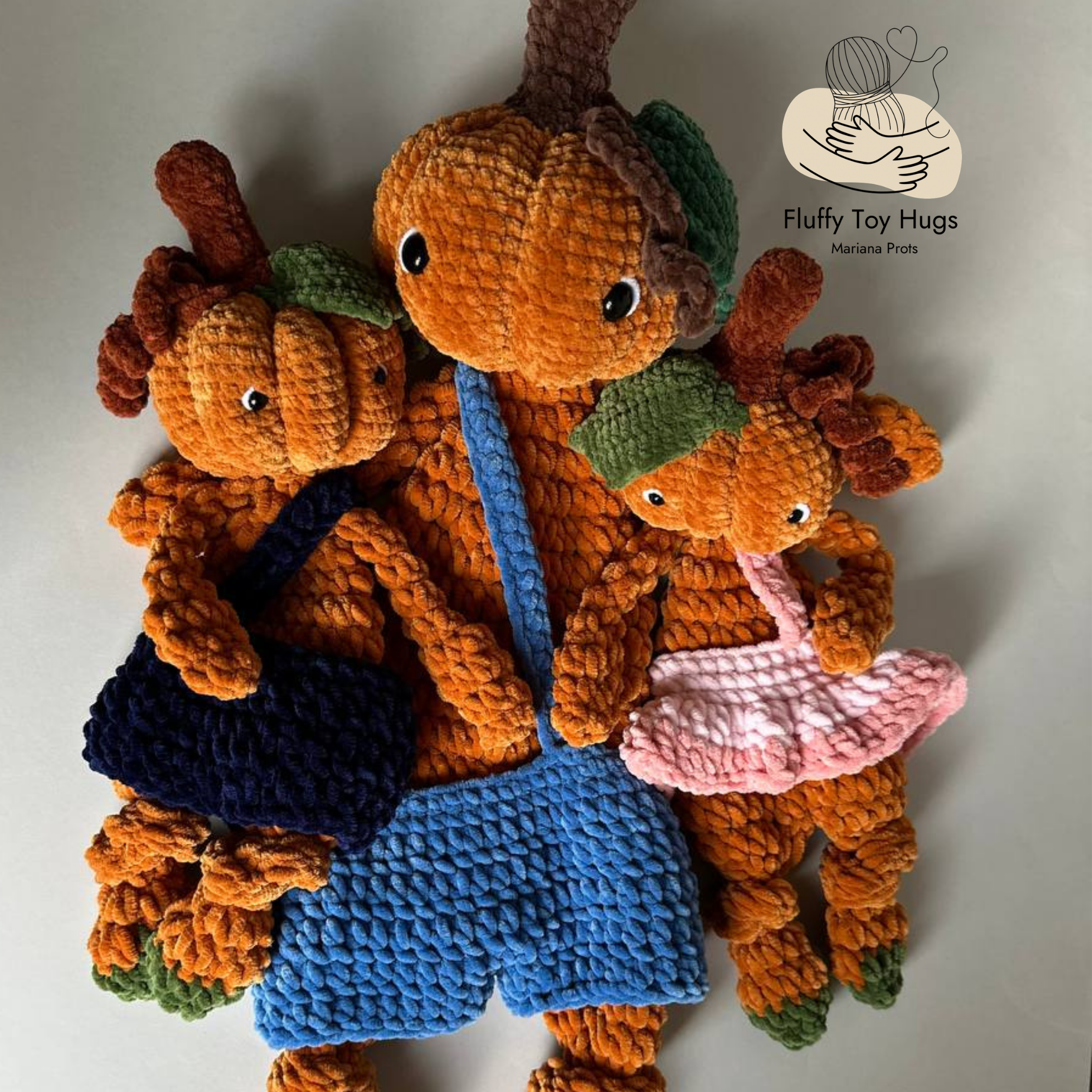 Mini Pumpkin Lovey Snuggler – Crochet Pattern PDF