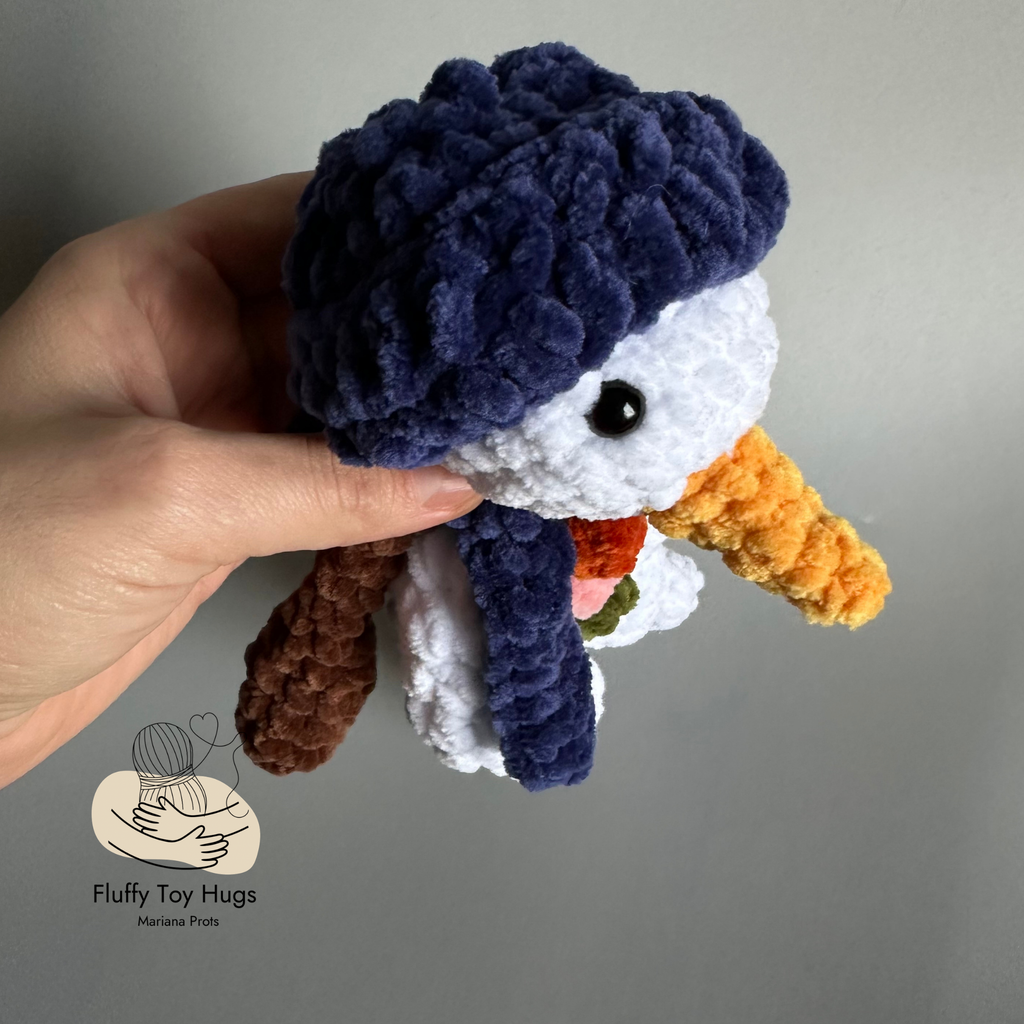 MINI Snowman Lovey Snuggler – Crochet Pattern PDF