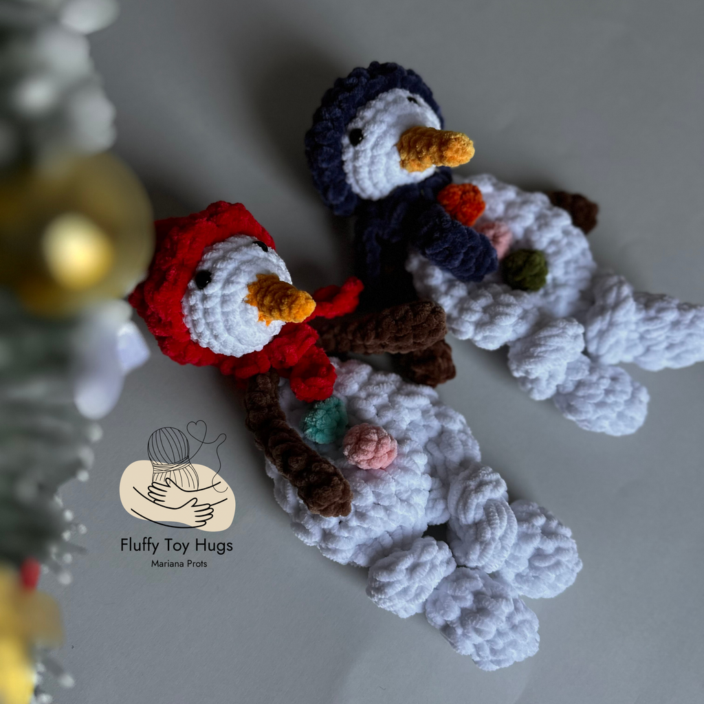 MINI Snowman Lovey Snuggler – Crochet Pattern PDF