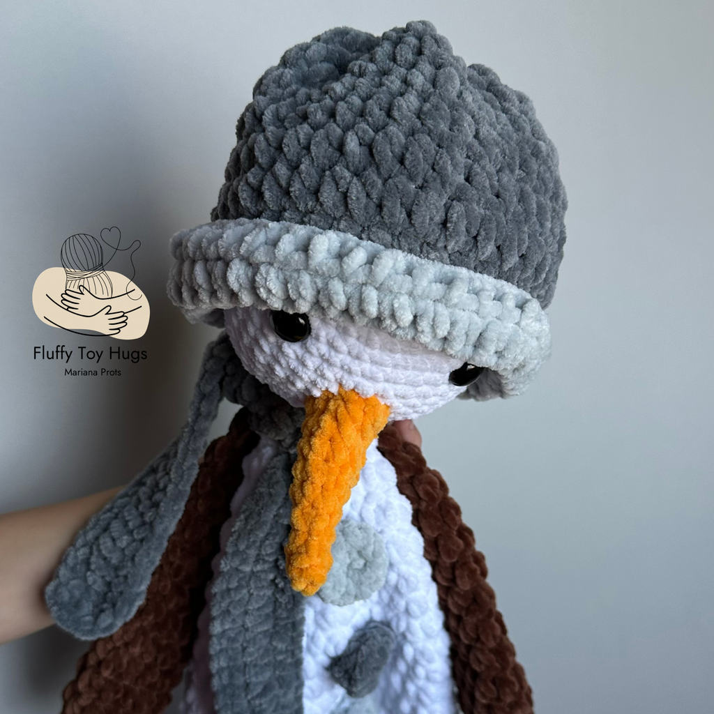 Snowman Crochet Pattern PDF | Lovey Snuggler