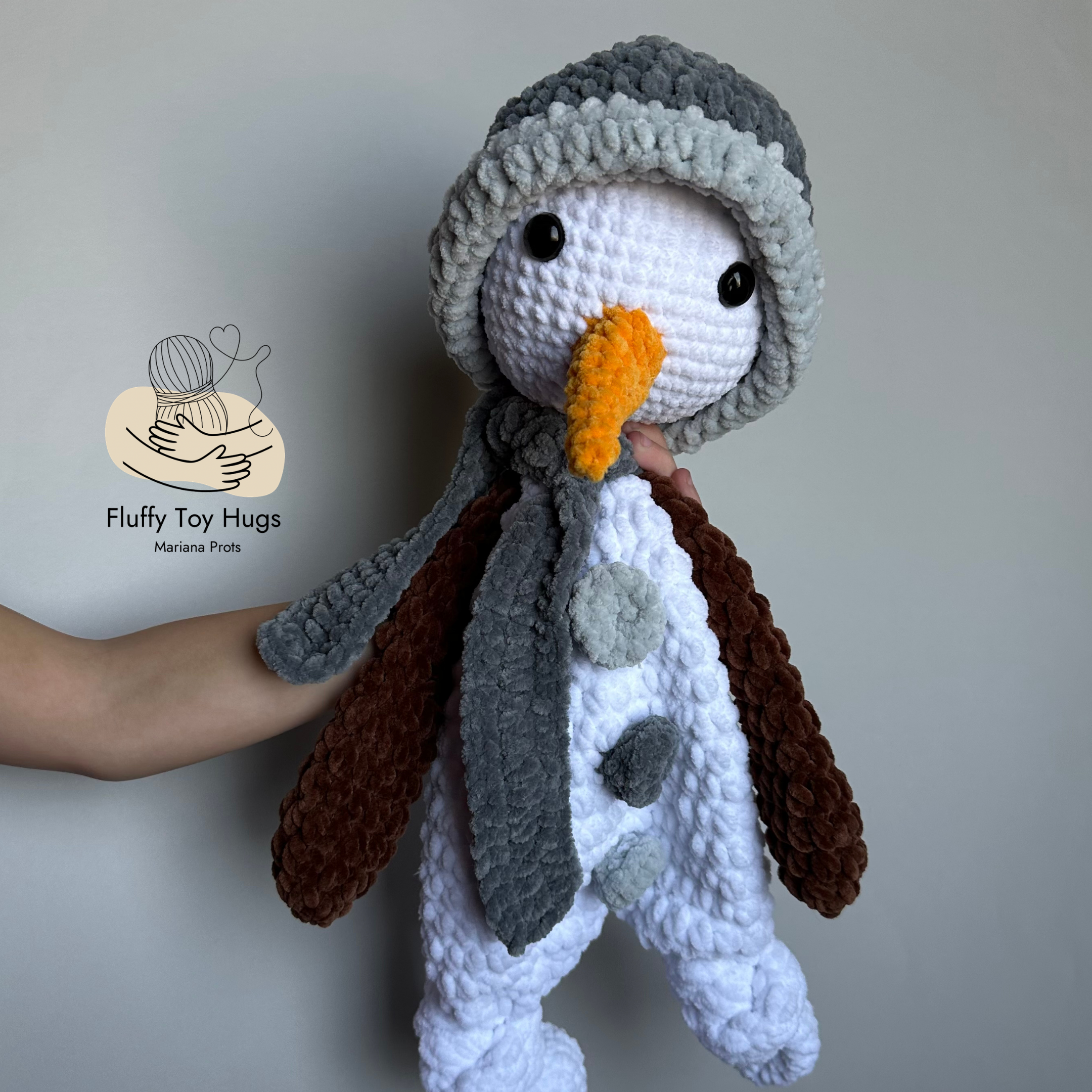 Snowman Crochet Pattern PDF | Lovey Snuggler