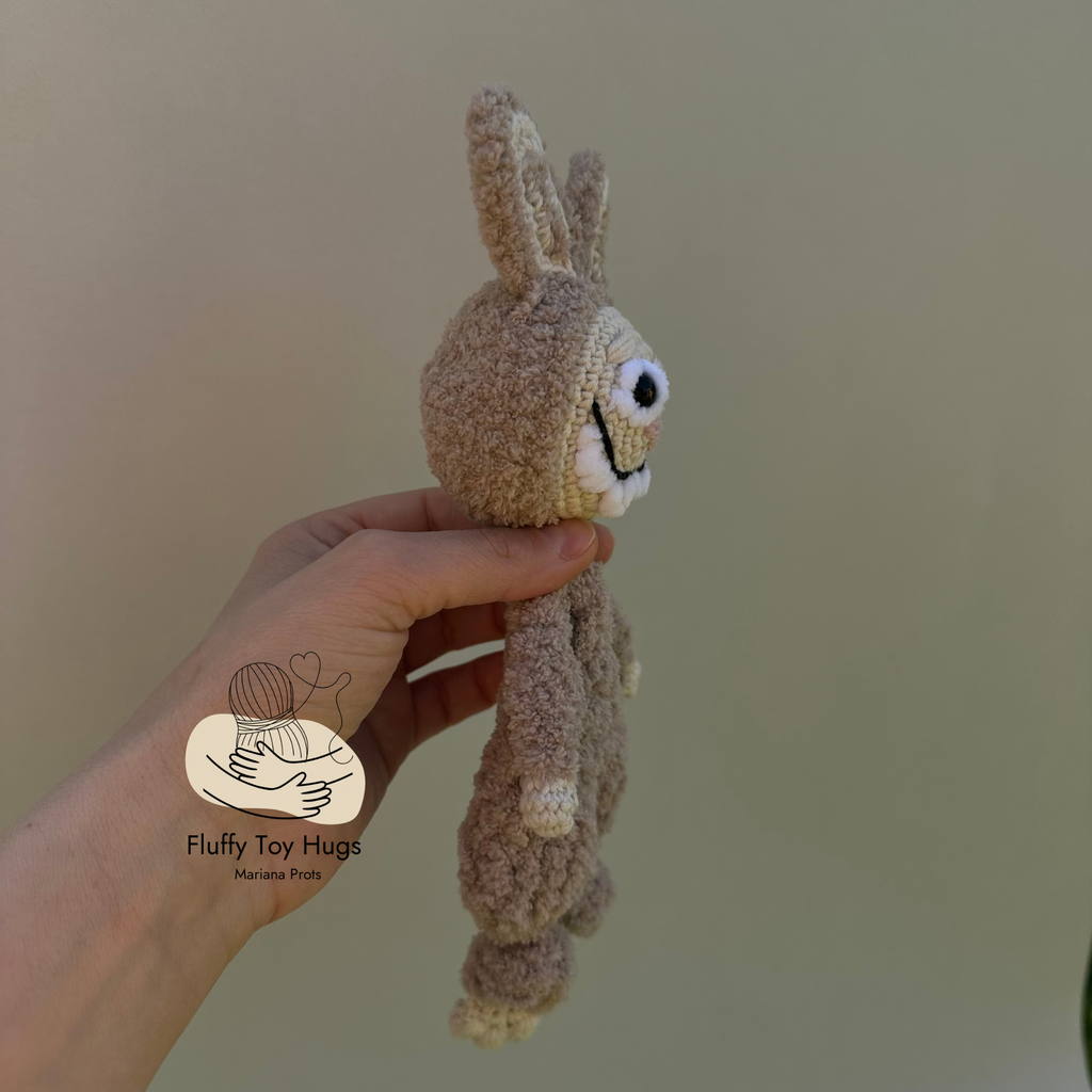 Crochet Monster Lovey Snuggler Pattern PDF | Baby Security Blanket | Stuffed Monster with Knotted Legs