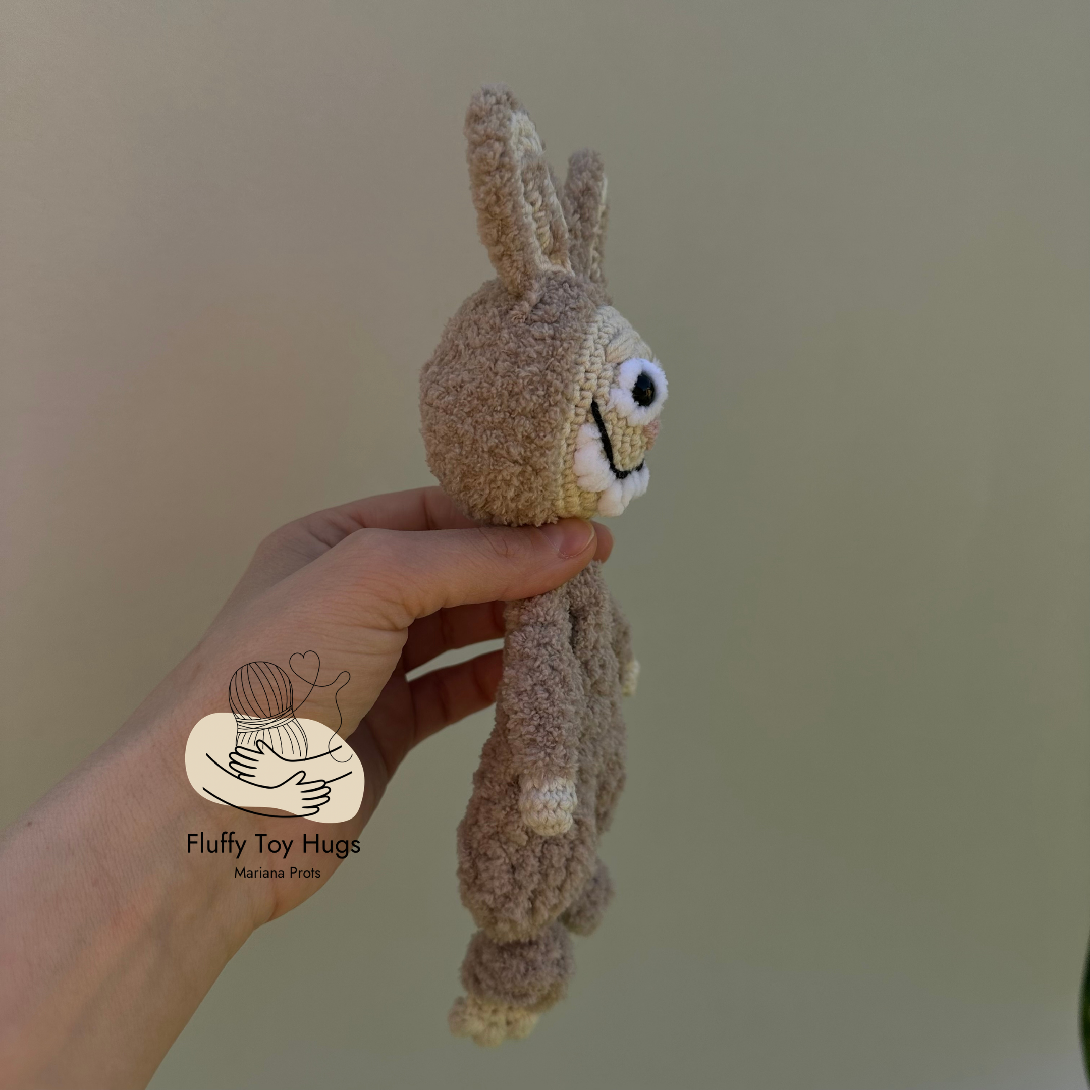 Crochet Monster Lovey Snuggler Pattern PDF | Baby Security Blanket | Stuffed Monster with Knotted Legs
