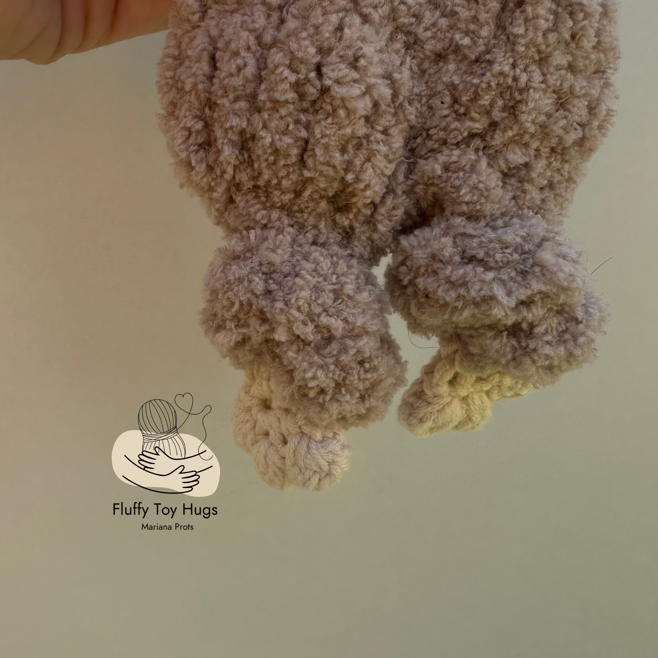 Crochet Monster Lovey Snuggler Pattern PDF | Baby Security Blanket | Stuffed Monster with Knotted Legs