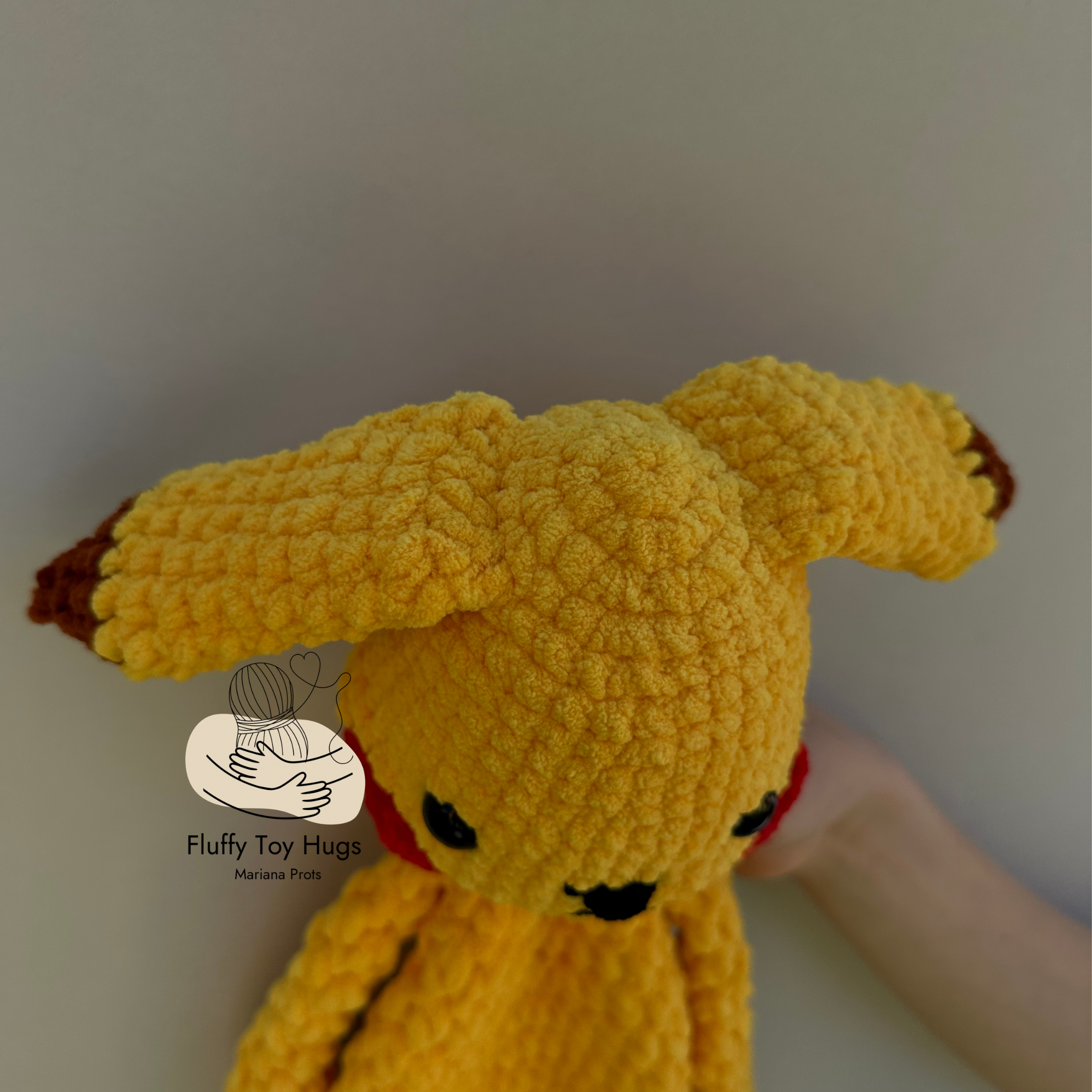 Electric Mouse Lovey Snuggler – Crochet Pattern PDF
