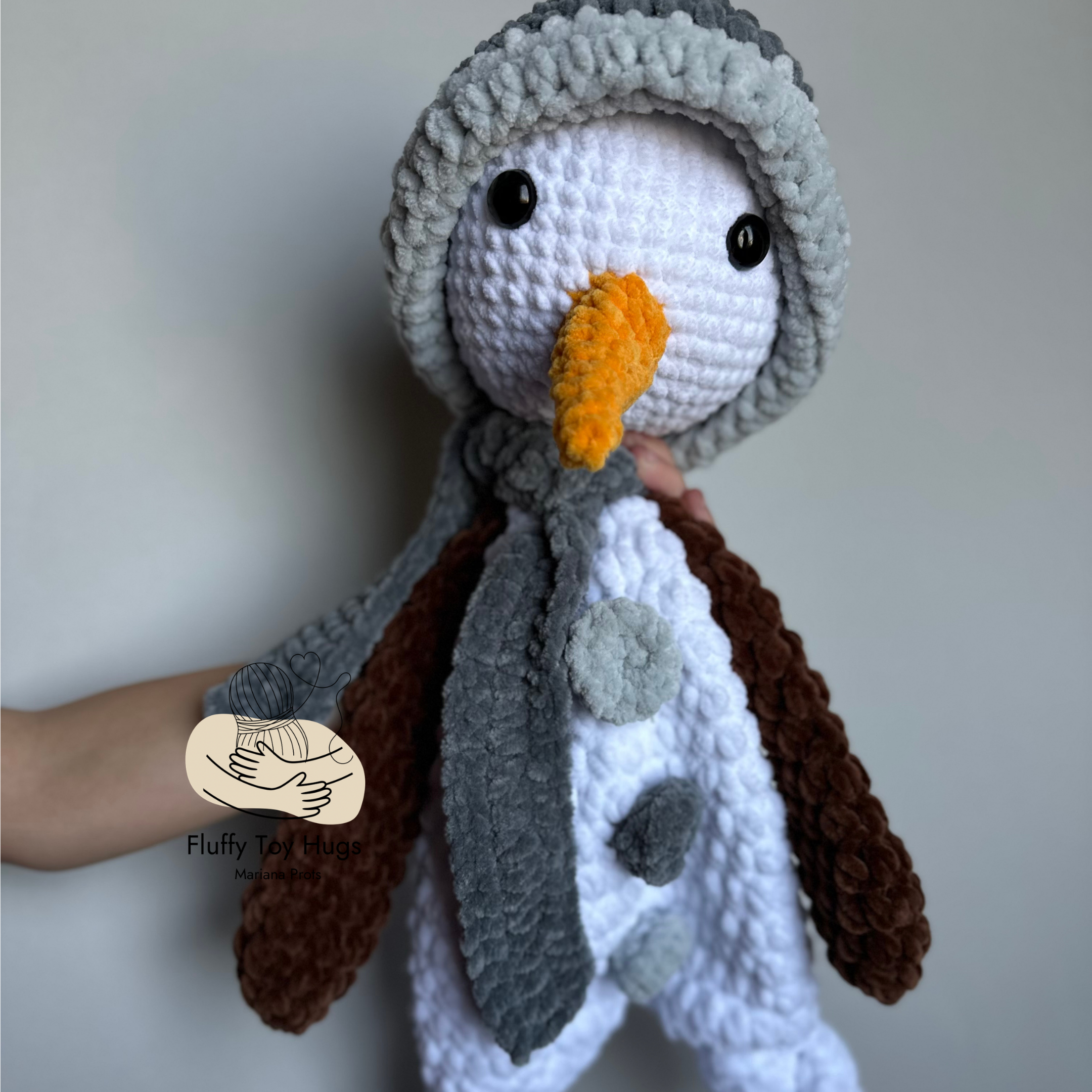 Snowman Crochet Pattern PDF | Lovey Snuggler