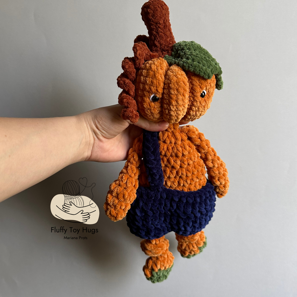 Mini Pumpkin Lovey Snuggler – Crochet Pattern PDF