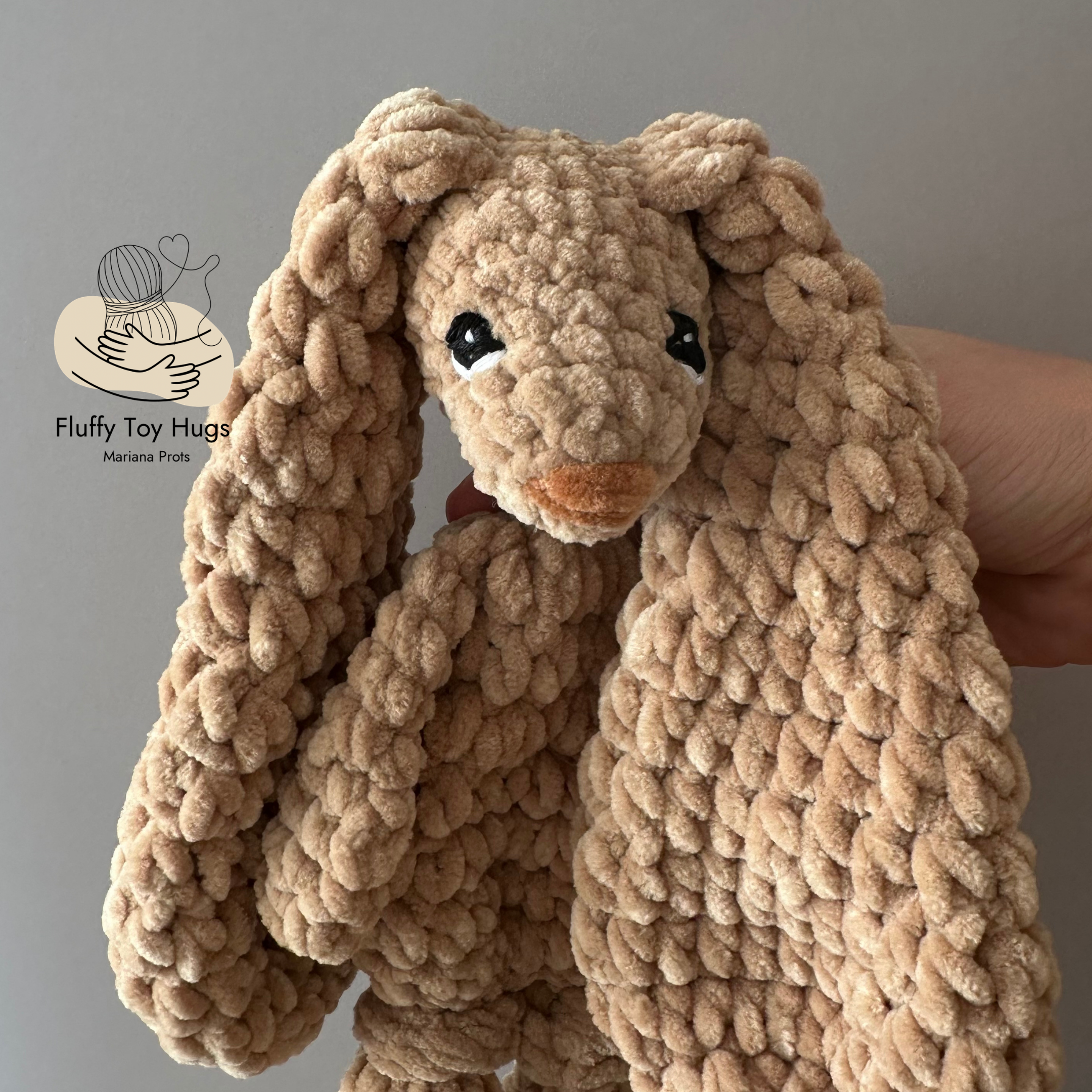Crochet Sunflower & Mini Bunny Pattern Bundle | 2 PDF Lovey Snuggler Toys
