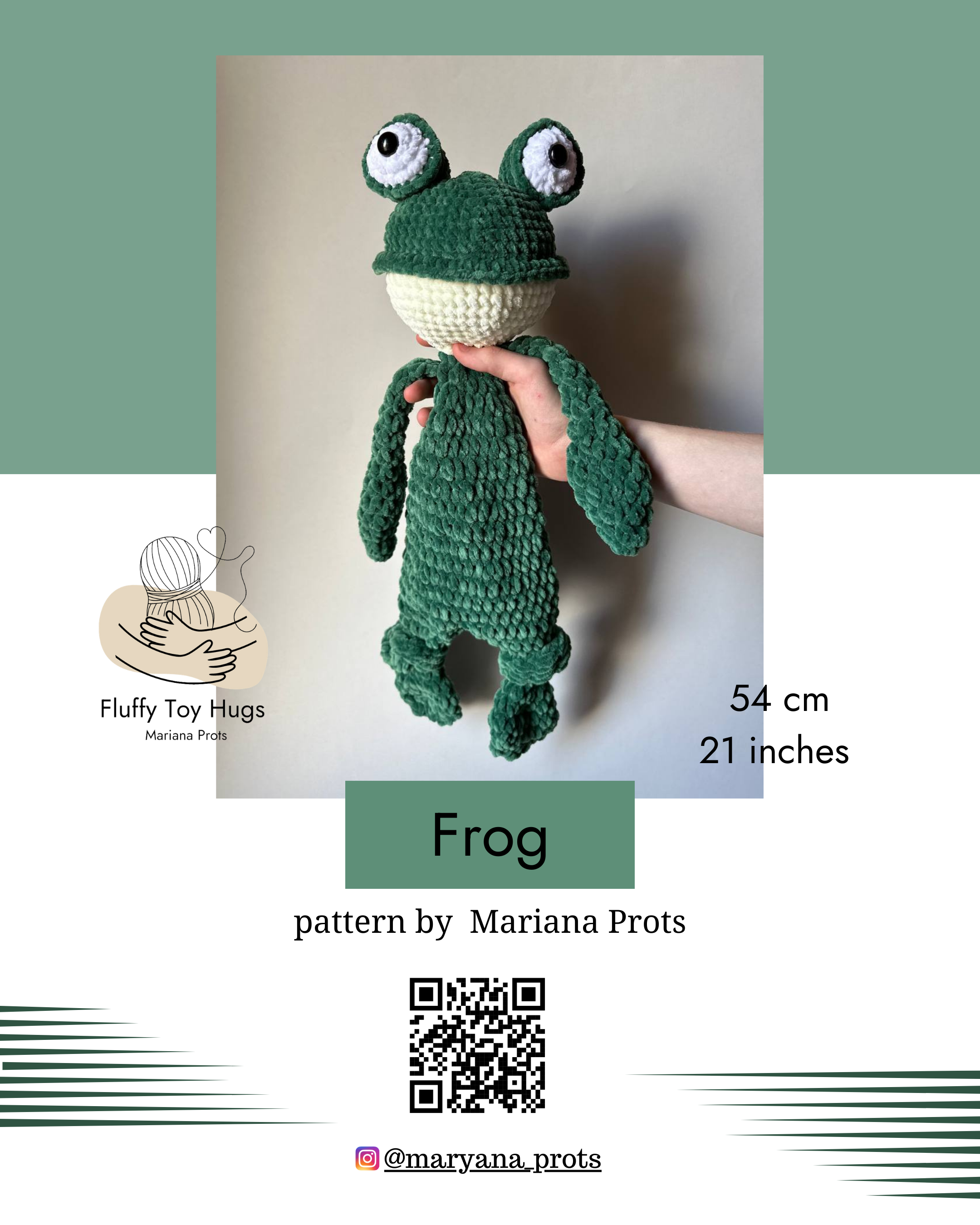 Frog Crochet Pattern PDF | Lovey Snuggler