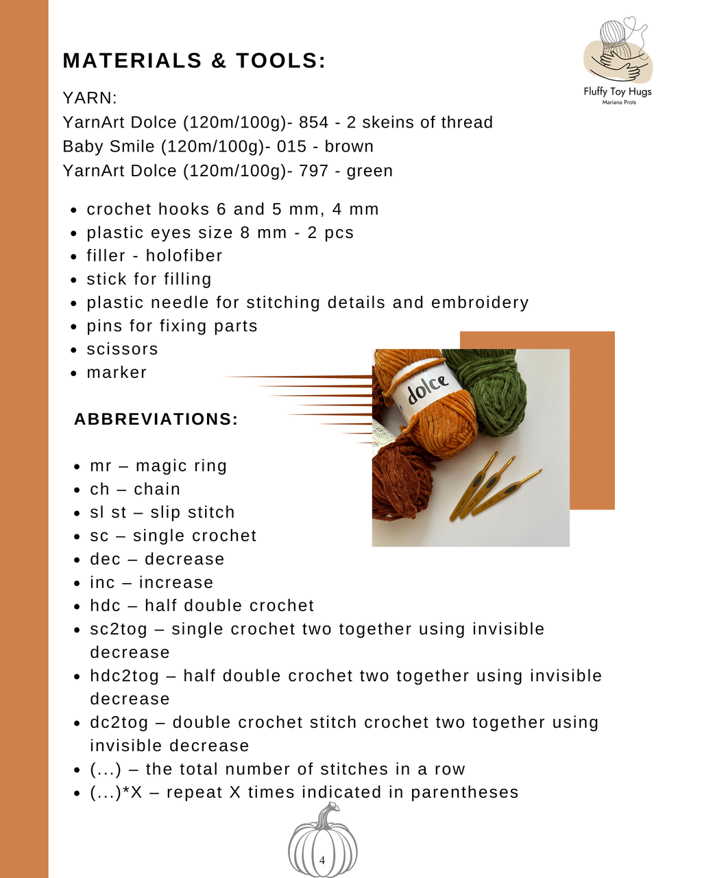 Mini Pumpkin Lovey Snuggler – Crochet Pattern PDF
