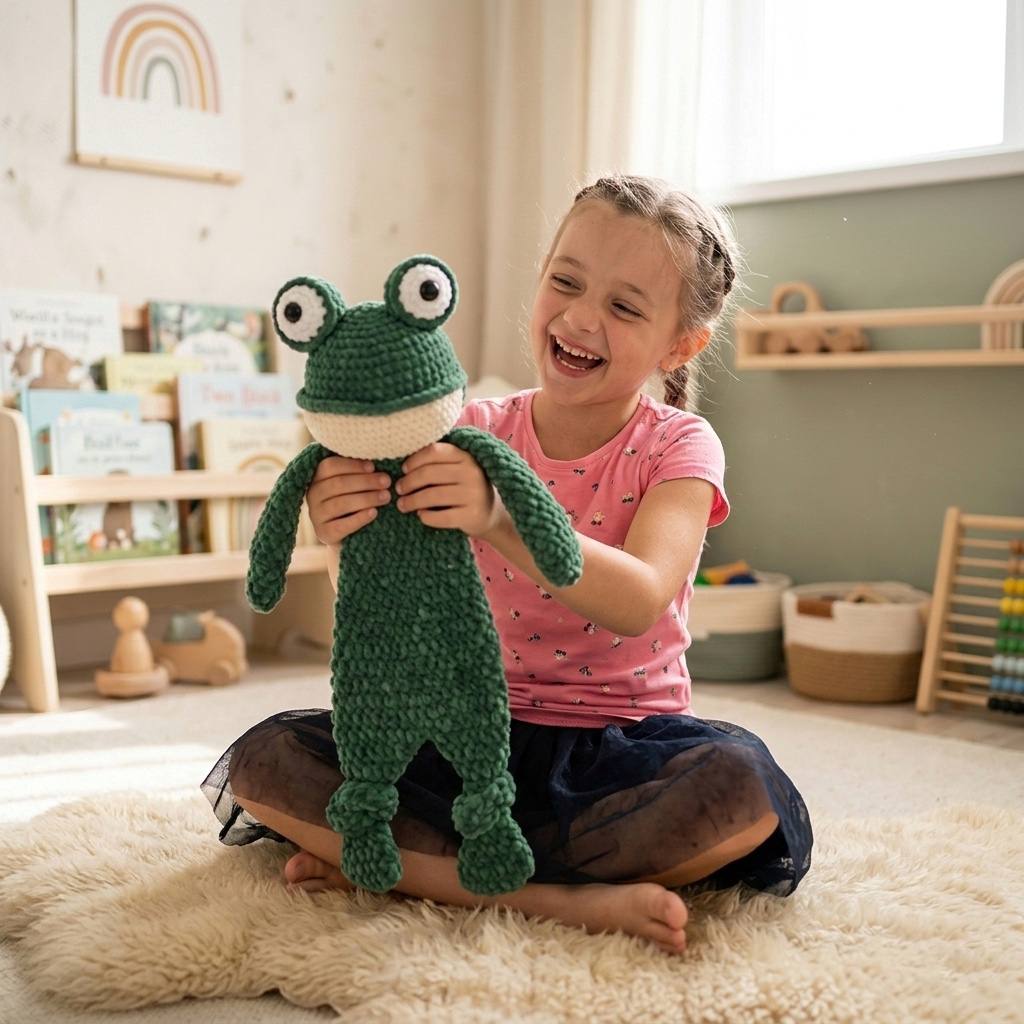 Frog Crochet Pattern PDF | Lovey Snuggler