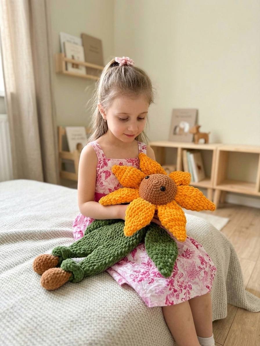 Sunflower Crochet Pattern PDF | Lovey Snuggler