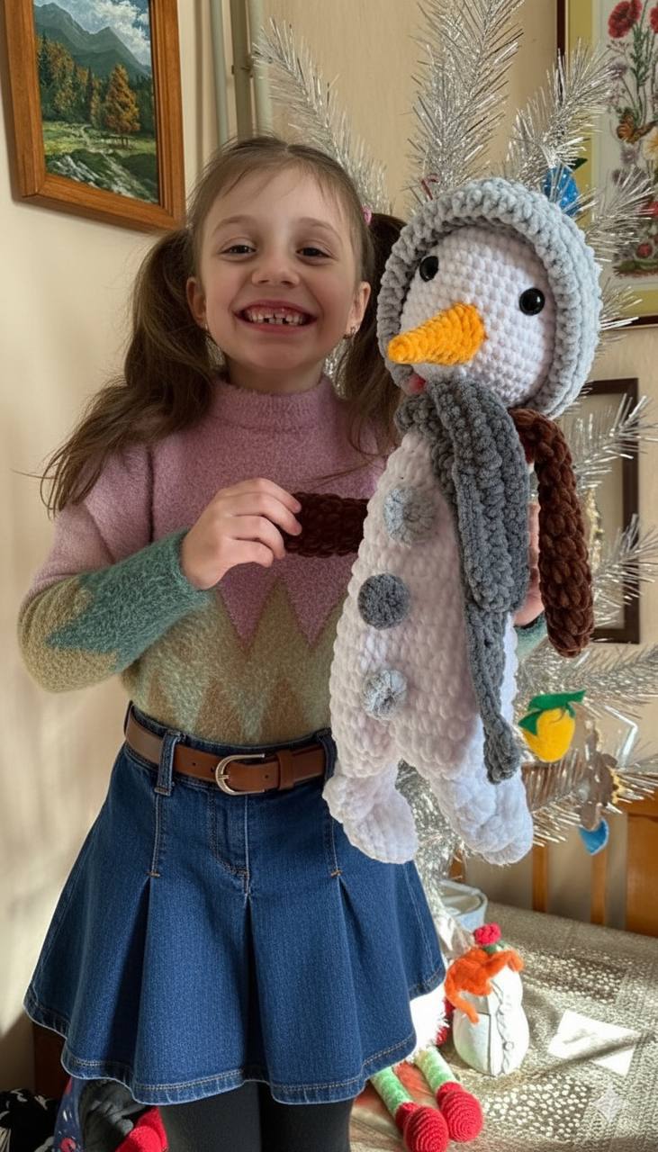Snowman Crochet Pattern PDF | Lovey Snuggler