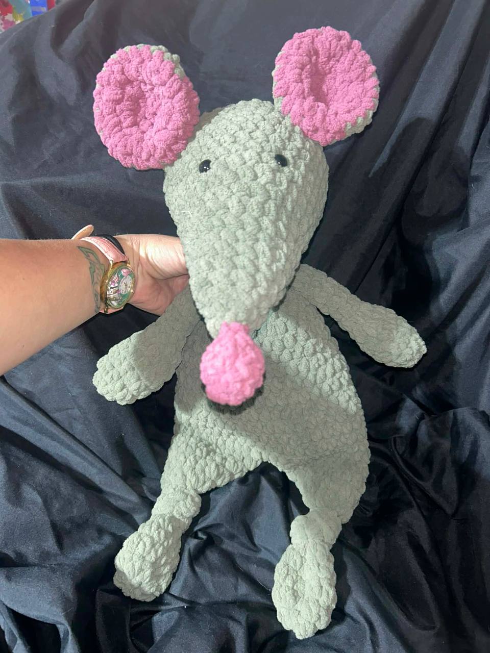 Crochet Rat Lovey Snuggler Pattern PDF