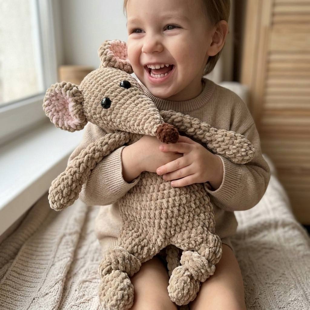 Crochet Rat Lovey Snuggler Pattern PDF
