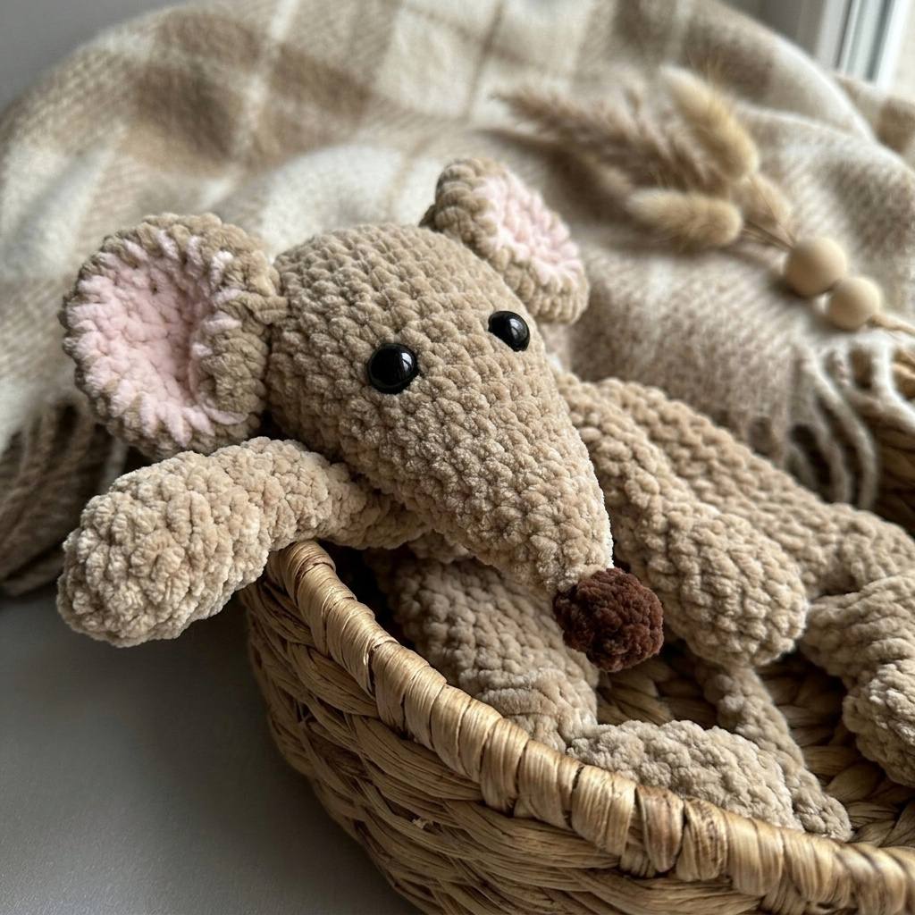 Crochet Rat Lovey Snuggler Pattern PDF