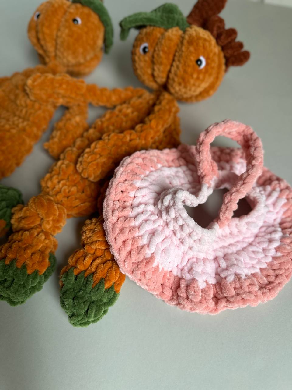 Mini Pumpkin Lovey Snuggler – Crochet Pattern PDF