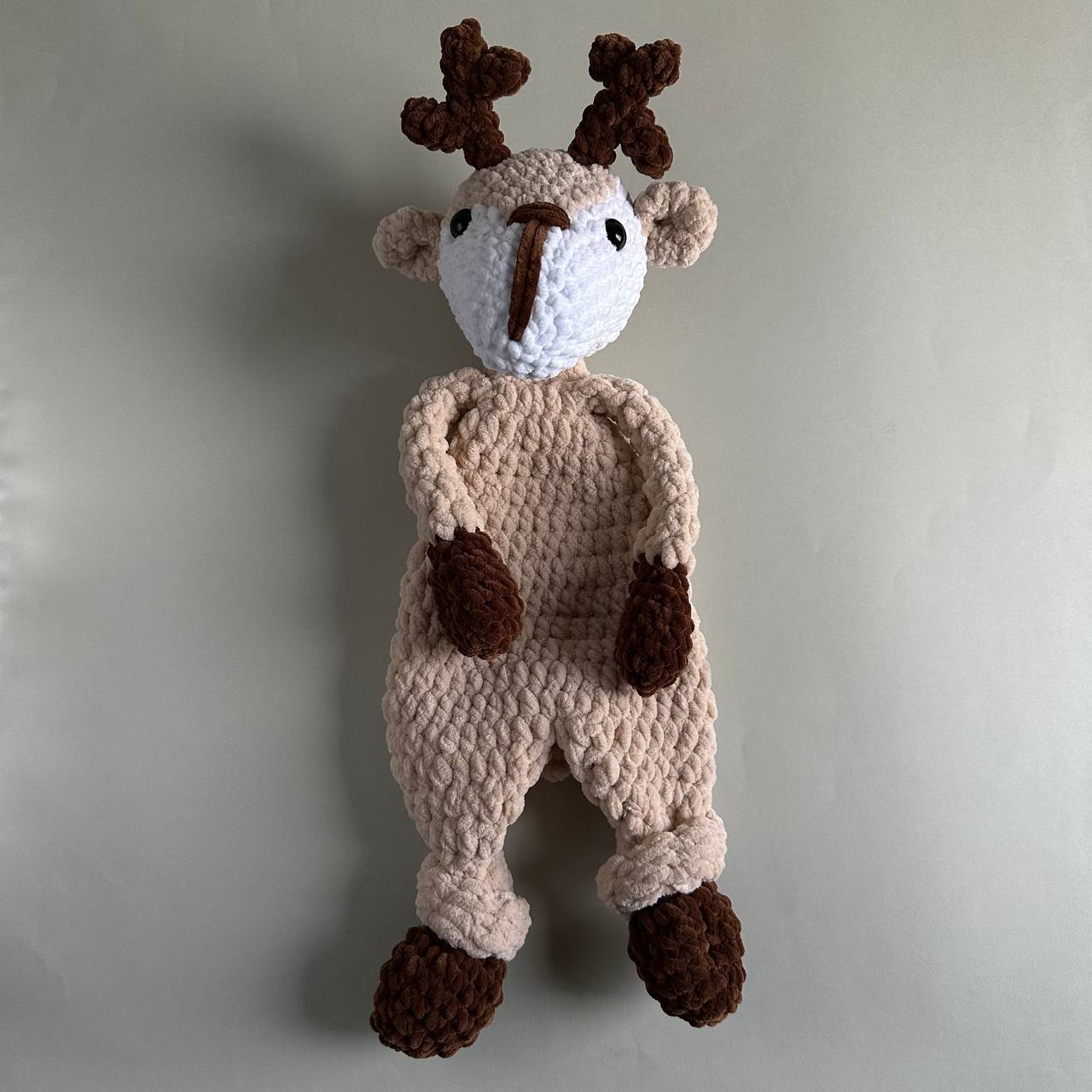 Christmas Reindeer Lovey Snuggler – Crochet Pattern PDF
