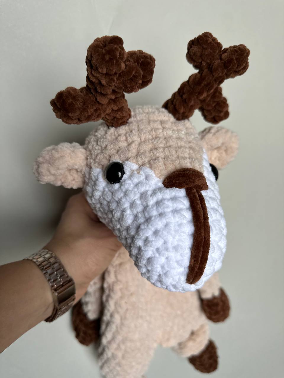 Christmas Reindeer Lovey Snuggler – Crochet Pattern PDF