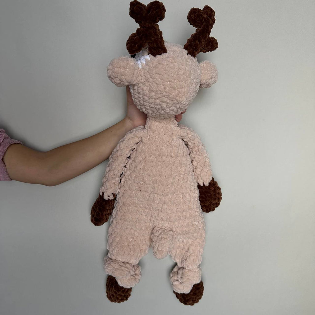 Christmas Reindeer Lovey Snuggler – Crochet Pattern PDF